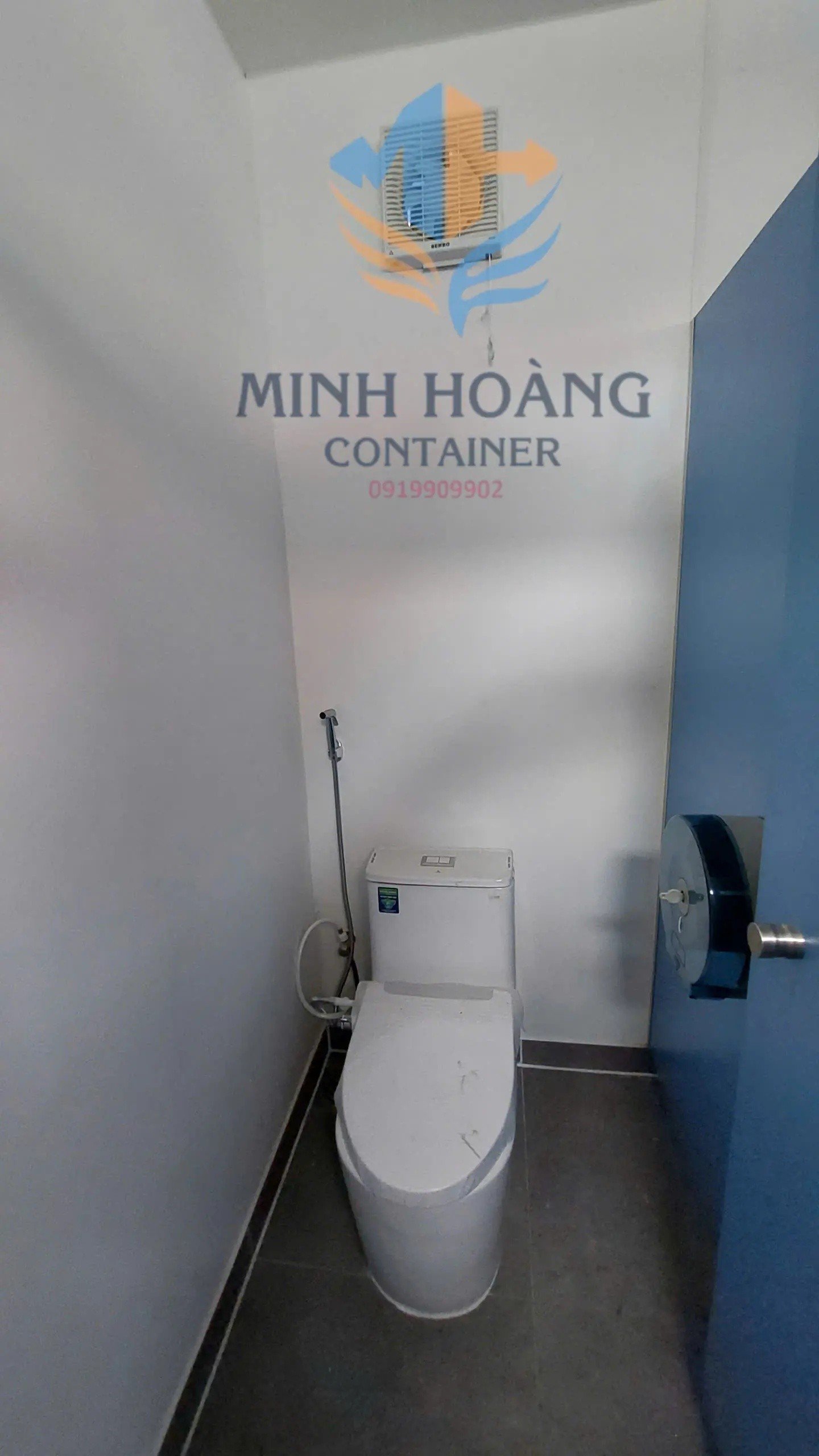 Container Toilet 20 Feet Xám